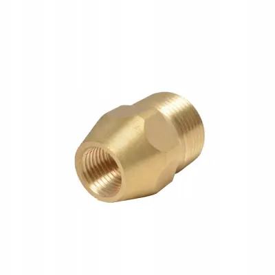Adapter M22x1.5M – Redukcija Brass Za Visokotlačni Čistilnik Nadomestni Del Za Karcher In Kranzle | M22x1,5 Na G1/4, Medenina, Imbus Zavarovanje