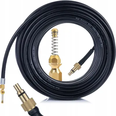 Kanalizacijska Cev 30 M – Šoba S Pružino Iz Medenine | Kompatibilno Z Lavor, Parkside, Kanwod