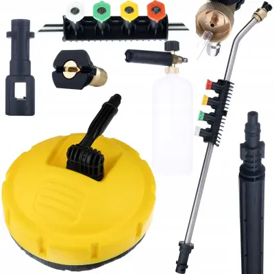 Set T-Racer Šoba Za Čiščenje Ploščic Nadomestni Del Za Visokotlačni Čistilnik Kärcher K2–K7 160 Bar 1/4" Bayonet