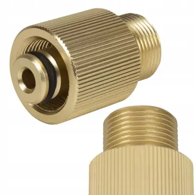 Redukcijski Adapter M22-G1/2 BSP - Redukcija Iz Medenine | Navoj M22 X G1/2 BSPP, 14 Mm Steblo, Združljiv S Karcherjem, Nilfiskom