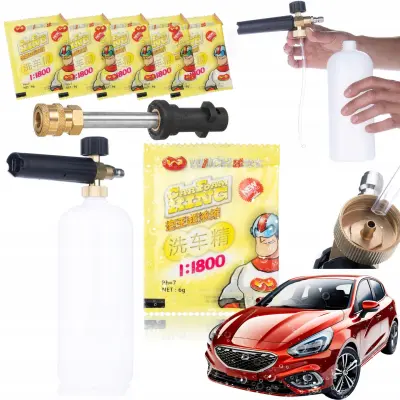 Set Proizvodov – Penilna Šoba, Penilni Nastavek 1000 Ml, Brizgalna Cev Adapter 1/4 QRC Kärcher K2–K7 | Za Visokotlačni Čistilnik Set