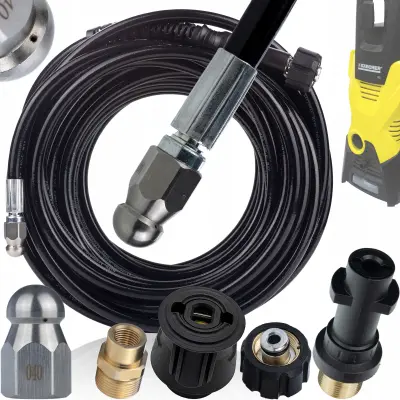 Hydroflex Pro 20M – Univerzalna Cev Za Kalizacijo In Podaljšek | Nadomestni Del Za Airless Brizgalno Napravo Kärcher K2–K7, 180 Bar, M22,