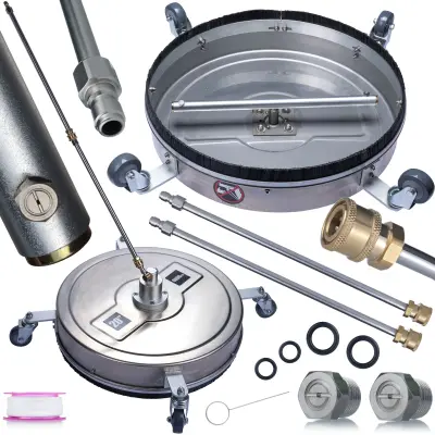 T-Racer 20" Šoba Za Čiščenje Ploščadi – Nerjaveče Jeklo, 50 Cm, 275 Bar, Hitro Priključevanje 1/4"