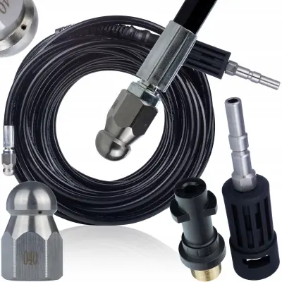 Bayojet 20M – Brizgalna Cev Za Kalizacjacijo Nadomestni Del Za Visokotlačni Čistilnik Kranzle K2160–K2195 | 200 Bar, M22, 20 M, 3+1 Šoba