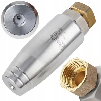 Rotacijska Turbo Šoba Šoba Jetforce Turbosteel 030-M18 INOX – 350 Bar, M18 Navoj, Nerjaveče Jeklo |