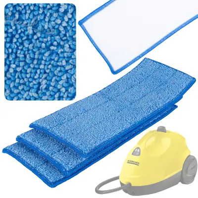 Set 3 Nadomestni Del Za Parni Čistilec Kärcher SC Easyfix, Mikrovlakna, 12,5x32x1,2 Cm, Visoka Vpojnost