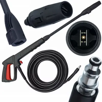 Powerjet VARIO 8M Clickconnect – Pištola Z Nastavljivo Šobo | 8 M Cev, Hitro Spojka, Za Bosch, AR, Black&Decker, Michelin