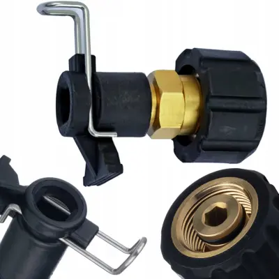 Adapter M22x14mm – Šoba Za Visokotlačni Čistilnik Nadomestni Del Za Kärcher HD, HDS, K2–K7 | Kliknite Nasvet A, Hitro Povezovanje