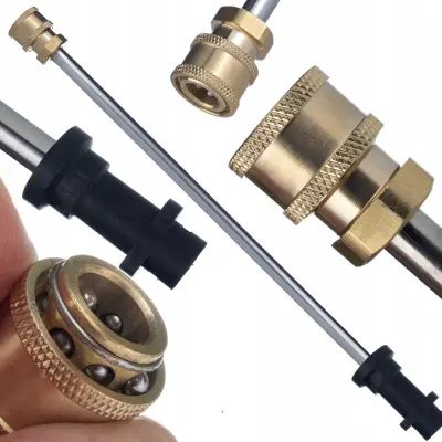 Jetline 34 Cm Straight Lance 1/4" – Nadomestni Del Za Visokotlačni Čistilnik Kärcher K2–K7 | Mosiđ Brass Hitro Spojka, Bayonet, Nerjaveče Jek