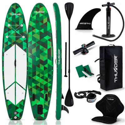 SUP deska Thunder 350 cm – nosilnost 150 kg, komplet, aluminijasto veslo, sedež kajak