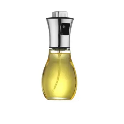 200ml okrogla razpršilna steklenica za olje, 304 inox in steklo