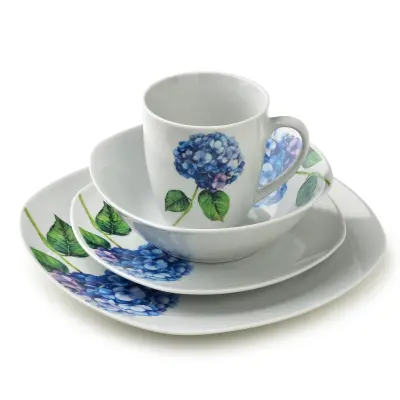 Jedilni servis porcelan AFFEKDESIGN by MONDEX Lea Purple 25,5/19,5/17 cm vijolična 16-delni komplet za 4 osebe