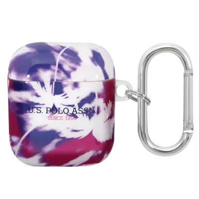 U.S Polo, Ohišje za slušalke Airpods za Airpods 1 in 2 Palm Anti-shock, Vijolična