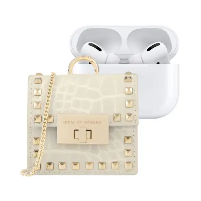 IDEAL OF SWEDEN, Mini torbica za AirPods Any Generation Model Zoe z naramnico in karabinom, Zlata