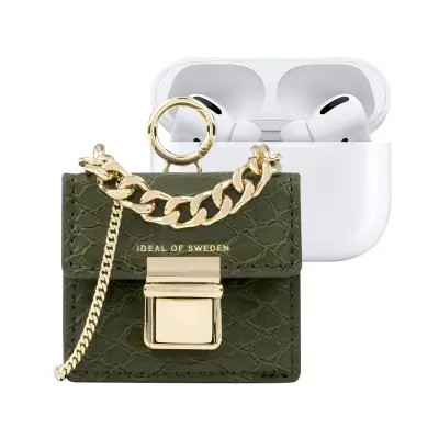 IDEAL OF SWEDEN, Mini torbica za AirPods Any Generation model Cleo z nastavljivim ramenskim trakom, Zelena
