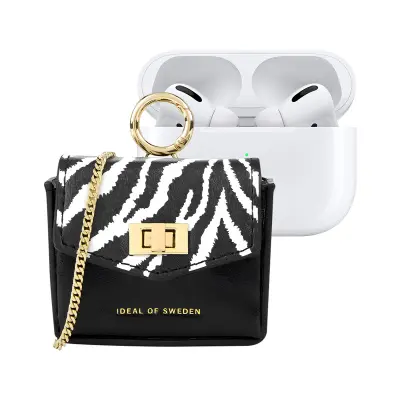 IDEAL OF SWEDEN, Mini torbica za AirPods katere koli generacije, model Ava, z nastavljivim naramnim trakom, Črna