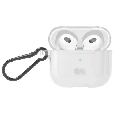 CASE MATE, Ohišje za slušalke Airpods za Airpods 3 Tough v silikonu, Prozorna