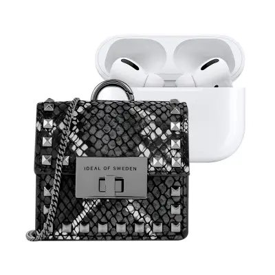 IDEAL OF SWEDEN, Mini torbica za AirPods Any Generation Model Zoe z naramnico in karabinom, Črna