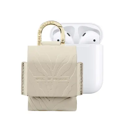 IDEAL OF SWEDEN, Mini torbica za AirPods 1 / 2 Flo Zebra Textured s karabinom, Bež
