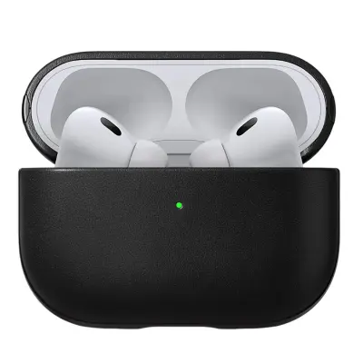 Nomad, Ohišje za slušalke Airpods za Airpods Pro 2 Modern Leather, Črna