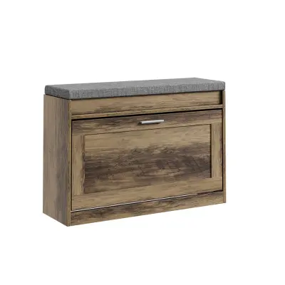 Čevlji Sedež Shranjevanje Barva Rjava 75x24x53cm FSR218-F