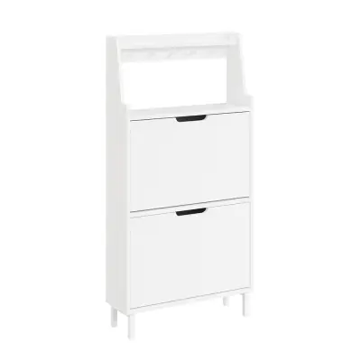 Omarica za čevlje z vrati Bela 60x19x119cm FSR221-W