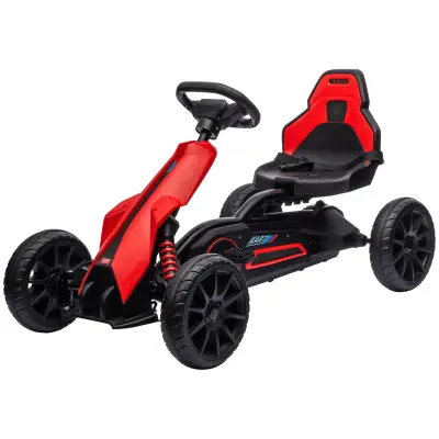 Pedalni gokart 100x58x58,5 cm rdeč
