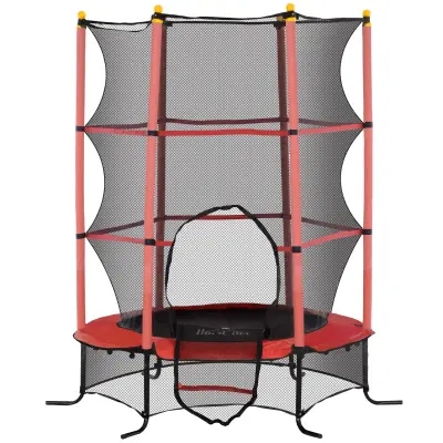 Otroški trampolin 163x190 cm Rdeč