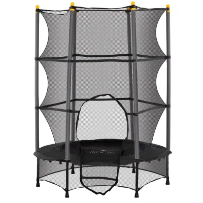 Otroški trampolin 140x140x190 cm Črn