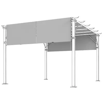 Zamenjava strehe pergole 300x300 cm svetlo siva