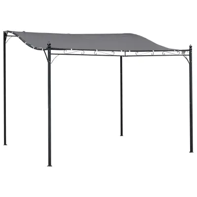 Pergola 297x297 cm siva kovina