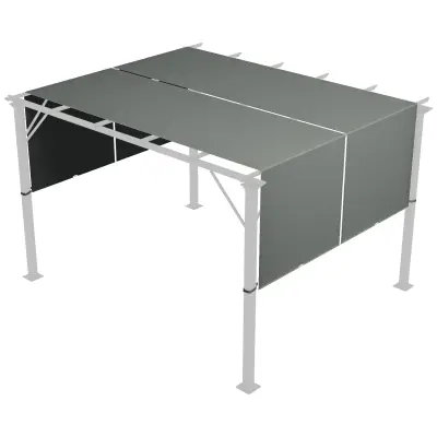 Zamenjava nadstreška pergole 488x122 cm temno siva