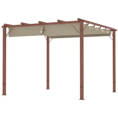 Pergola 299x296x232 cm rjava