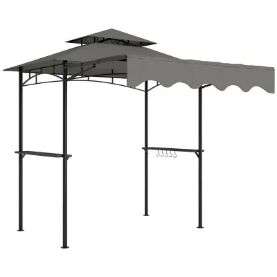 Paviljon za žar 242x149x248 cm Siva