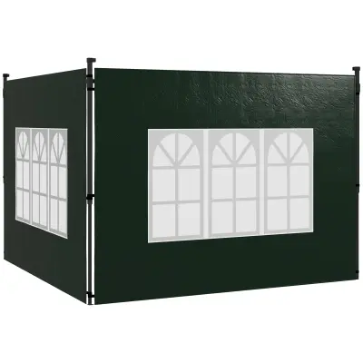 Komplet stranskih sten Pavilion 293x193 cm zelena