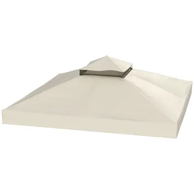 Nadstrešek za vrtno paviljono 300x300 cm krem