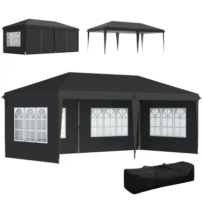 Paviljon 3x6 m Črn