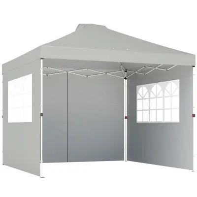 Paviljon Pop Up Gazebo 297x297x285 cm Siva