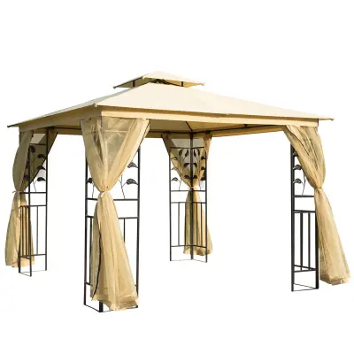 Vrtni paviljon 300x300x272 cm Bež
