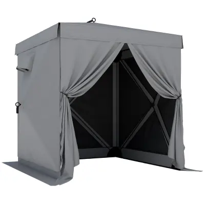Paviljon z zložljivo streho 185x185x205 cm temno siva