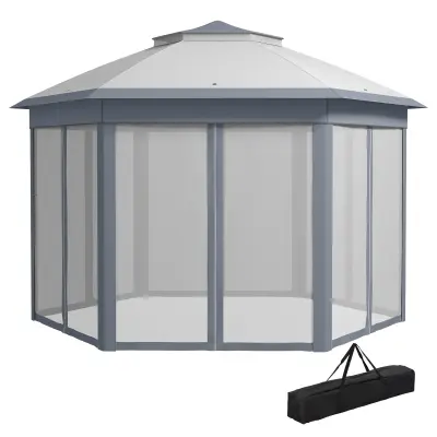 Paviljon Pop Up Gazebo 405x405 cm Siva