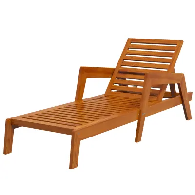 Ležalnik 66x190x73,5 cm oranžen