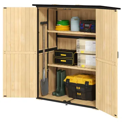 Vrtna uta 140x74x173 cm naravna