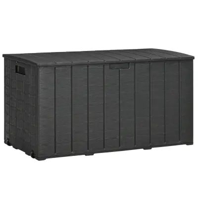 Vrtna shramba 122,4x62x64,5 cm črna