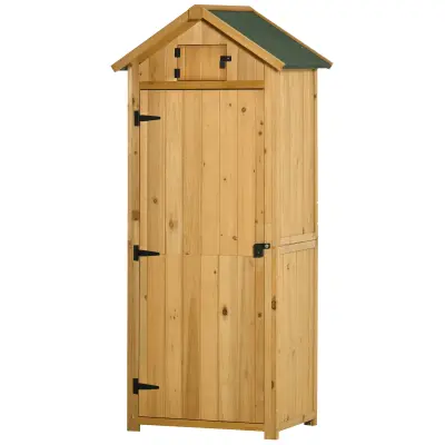 Vrtna omara 77x54,2x179 cm rumena shramba