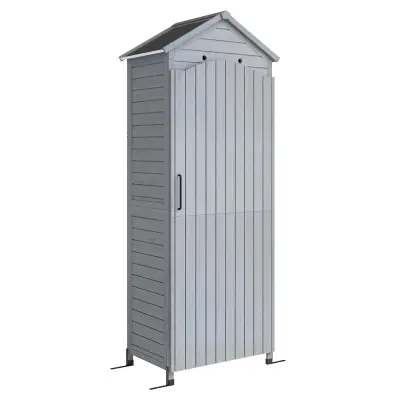 Vrtna omara 85x58x213 cm siva