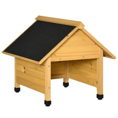 Garaža za robotsko kosilnico 75x76x70 cm Rumena