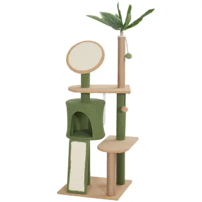 Mačje drevo 139 cm 48x44x139 cm Zelena