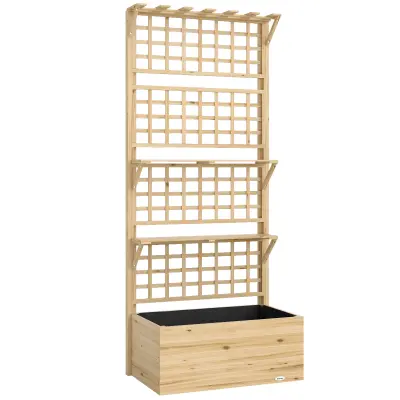 Dvignjena vrtna greda z mrežo in streho 76x43,5x177 cm naravna