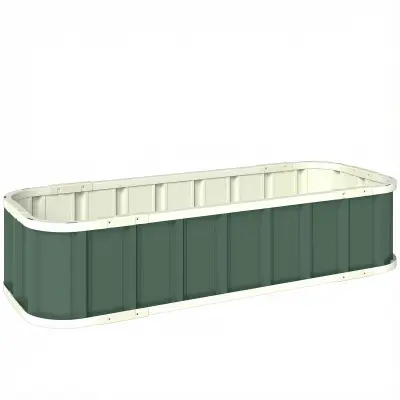 Dvignjena vrtna greda 136x52x31 cm zelena